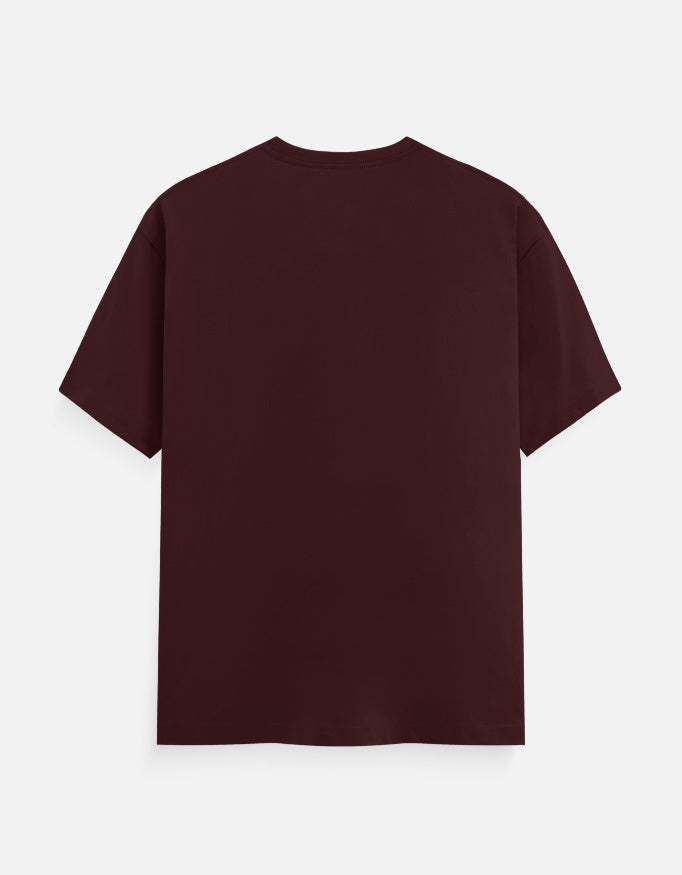 Back view of LYVIT ORIGINALS Classic Crew T-Shirt in a solid color, showcasing the simple crew neckline and relaxed fit.