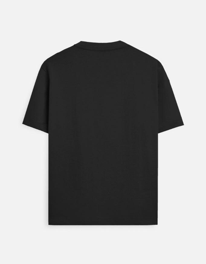 Back view of unisex LYVIT ORIGINALS crew T-shirt in a classic fit, showing the plain design and comfortable fabric.