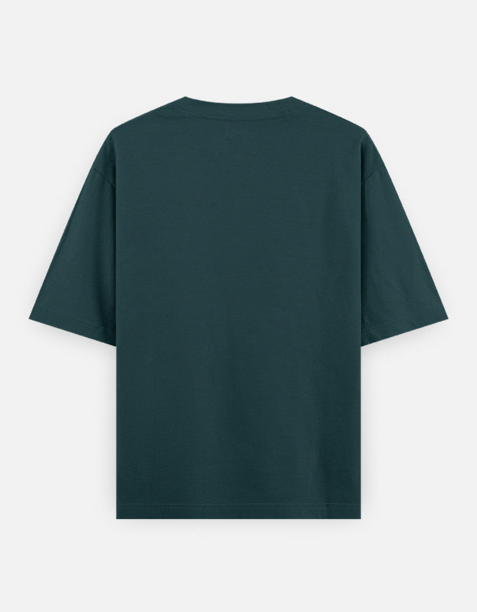 Unisex oversized classic T-shirt by LYVIT ORIGINALS, showing the back view with relaxed fit and simple design in soft fabric.