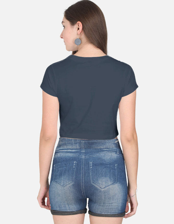 LYVIT ORIGINALS crop top shown from the back, featuring a stylish design and comfortable fit.