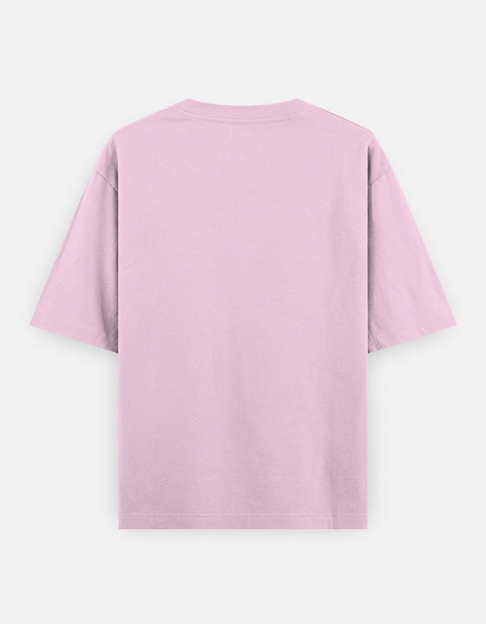 Back view of unisex oversized classic T-shirt by LYVIT ORIGINALS, showing relaxed fit and simple design in soft fabric.