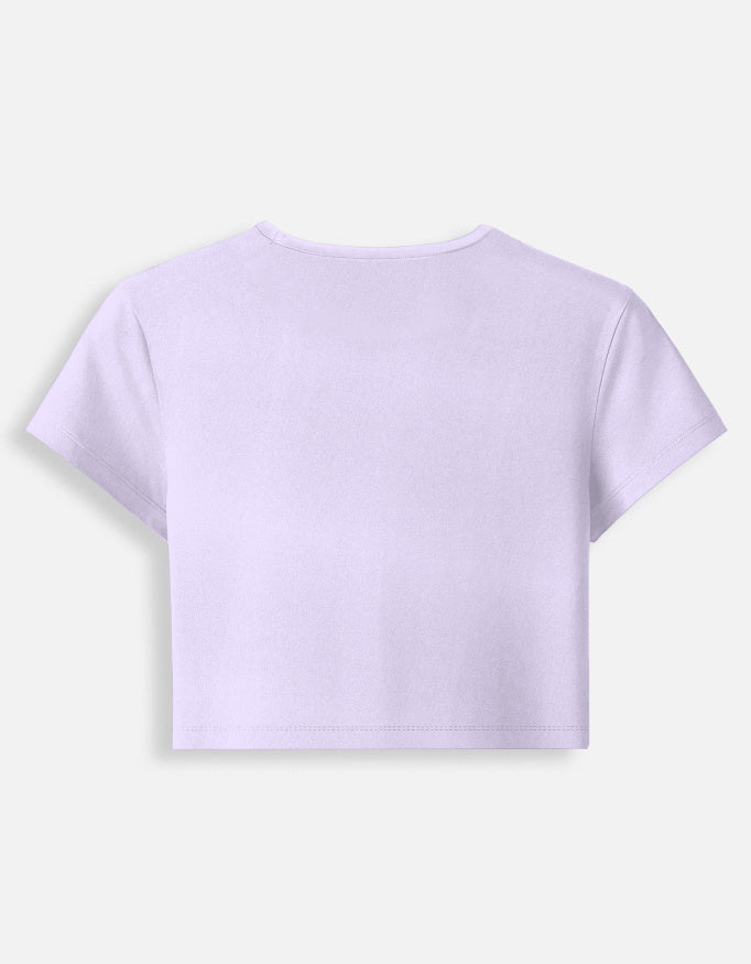 LYVIT ORIGINALS baby tee showing the back view, with a soft fabric and casual fit, perfect for comfortable everyday wear.