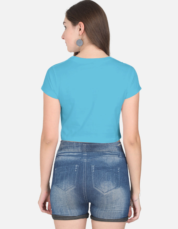 LYVIT ORIGINALS crop top shown from the back, featuring a stylish fit and minimal design in soft fabric.