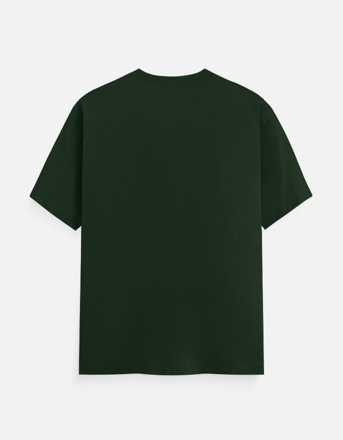Back view of LYVIT ORIGINALS unisex classic crew T-shirt in a relaxed fit, showing the plain back fabric and neckline.