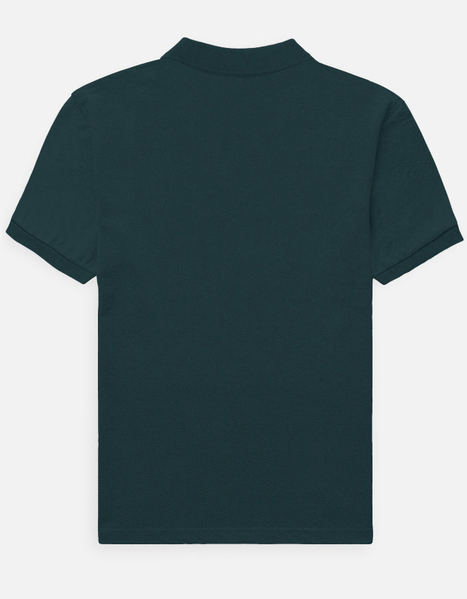 Men's LYVIT ORIGINALS polo shirt shown from the back, featuring a classic fit and soft fabric in a stylish design.