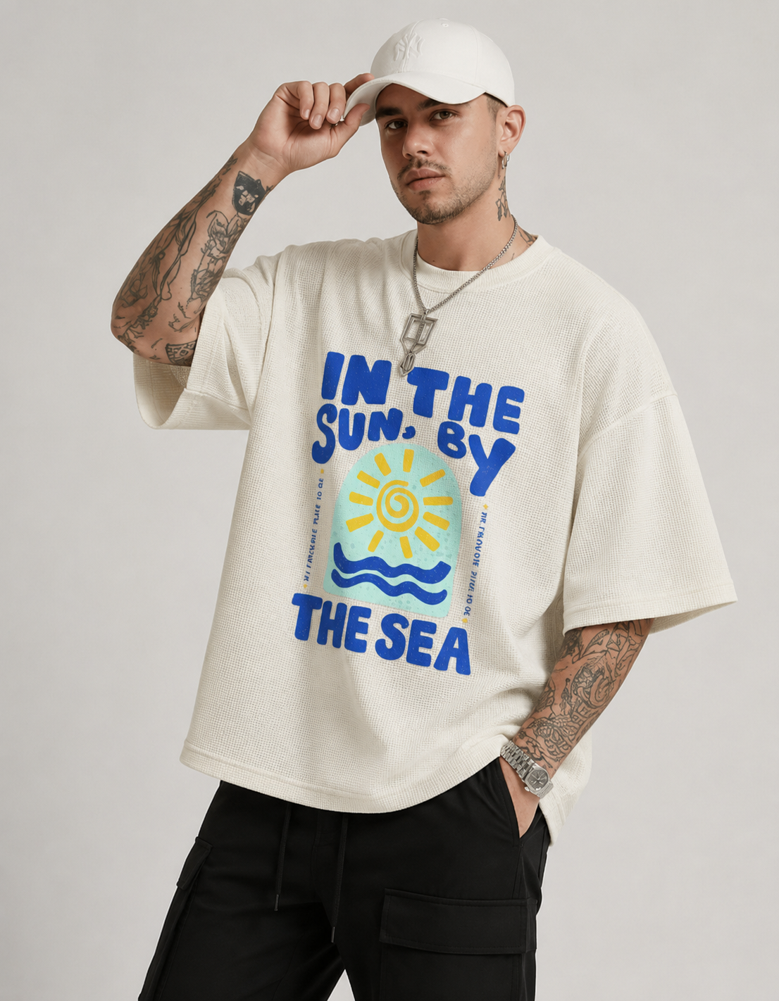MEN WAFFLE BOXYFIT TSHIRT