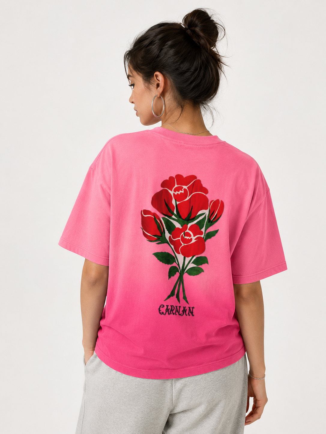 OMBRE WASH BOXYFIT TEE
