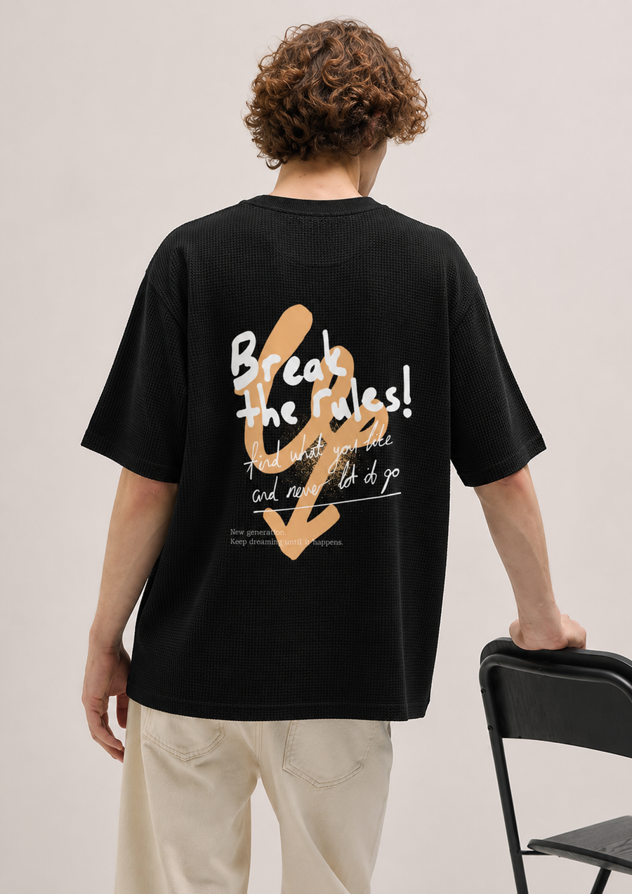 WAFFLE BOXY FIT TSHIRT