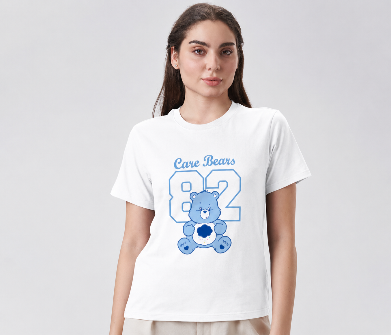 Women's classic T-shirt by LYVIT ORIGINALS, soft cotton fabric, relaxed fit, and simple crew neckline shown in the image.
