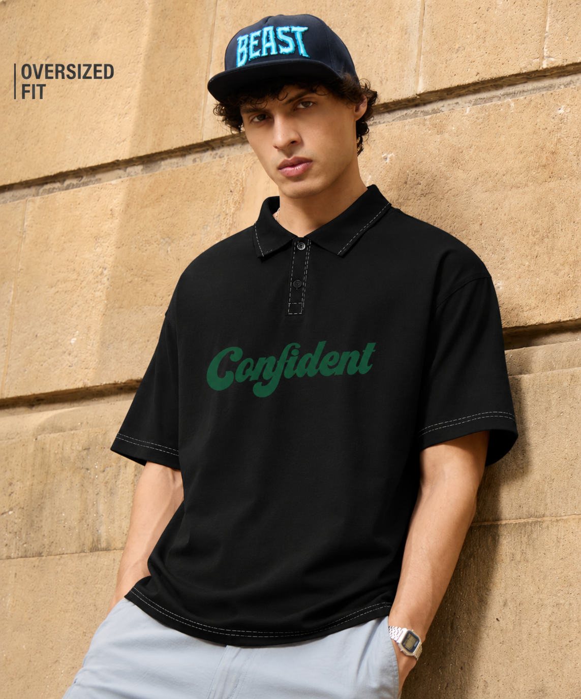 Men's polo T-shirt by LYVIT ORIGINALS, featuring a classic fit, collar, and short sleeves in a casual style.