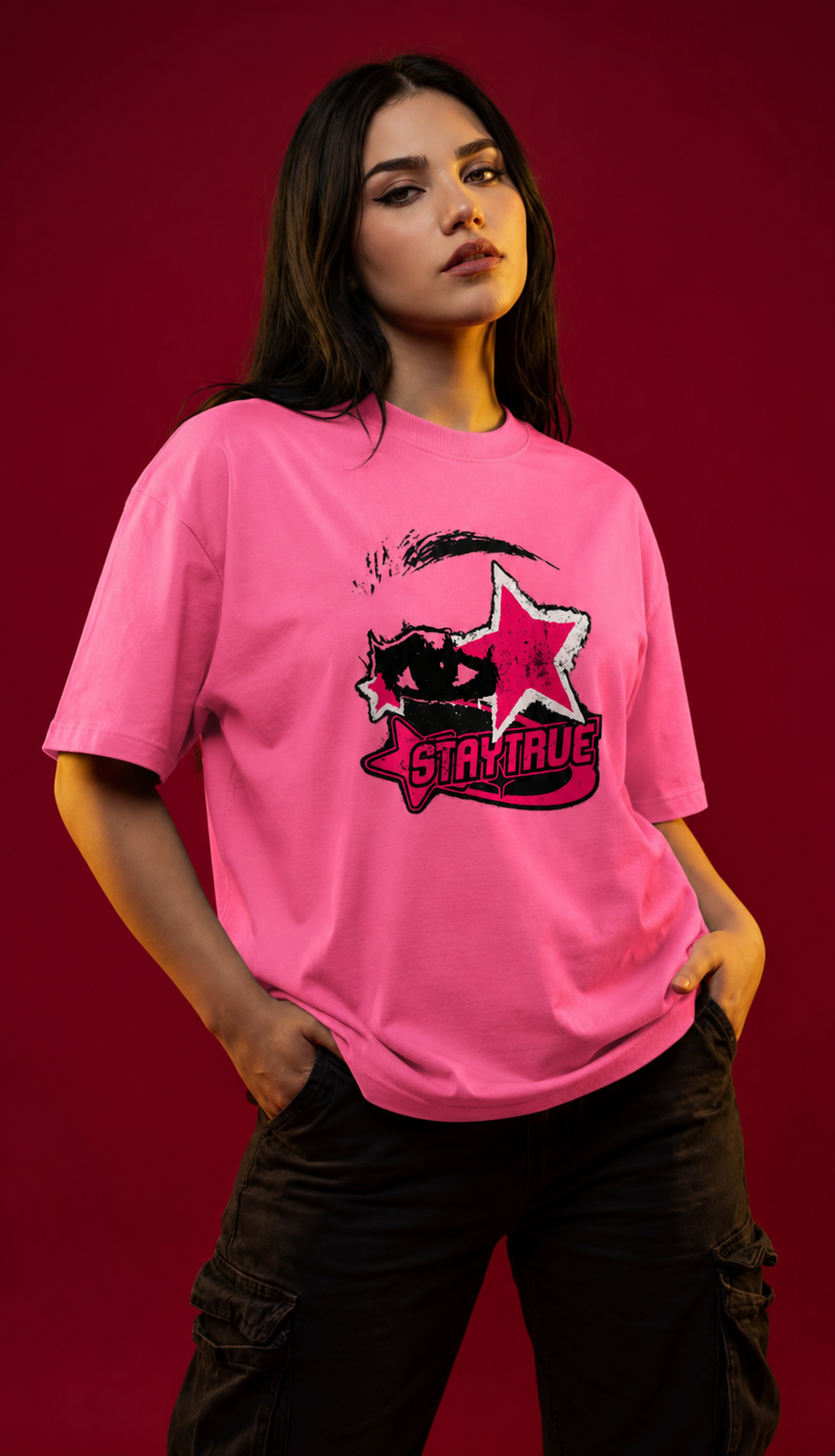 WOMEN OVERSIZED BOXY FIT TSHIRT