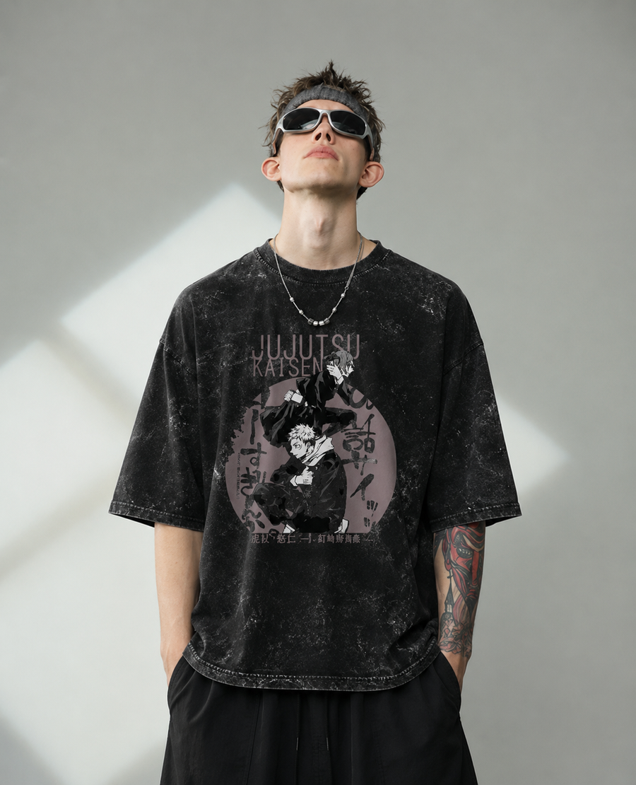 Unisex Acid Washed Oversized Tee