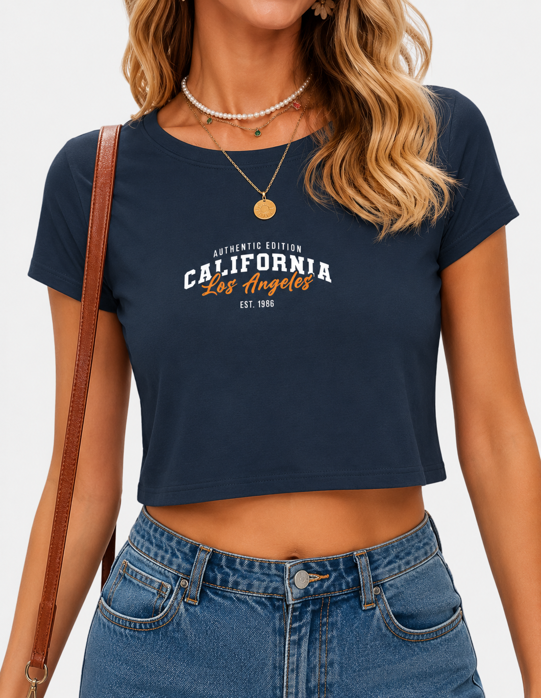 Lyvit Originals crop top featuring a fitted design with short sleeves and a stylish neckline, perfect for casual wear.