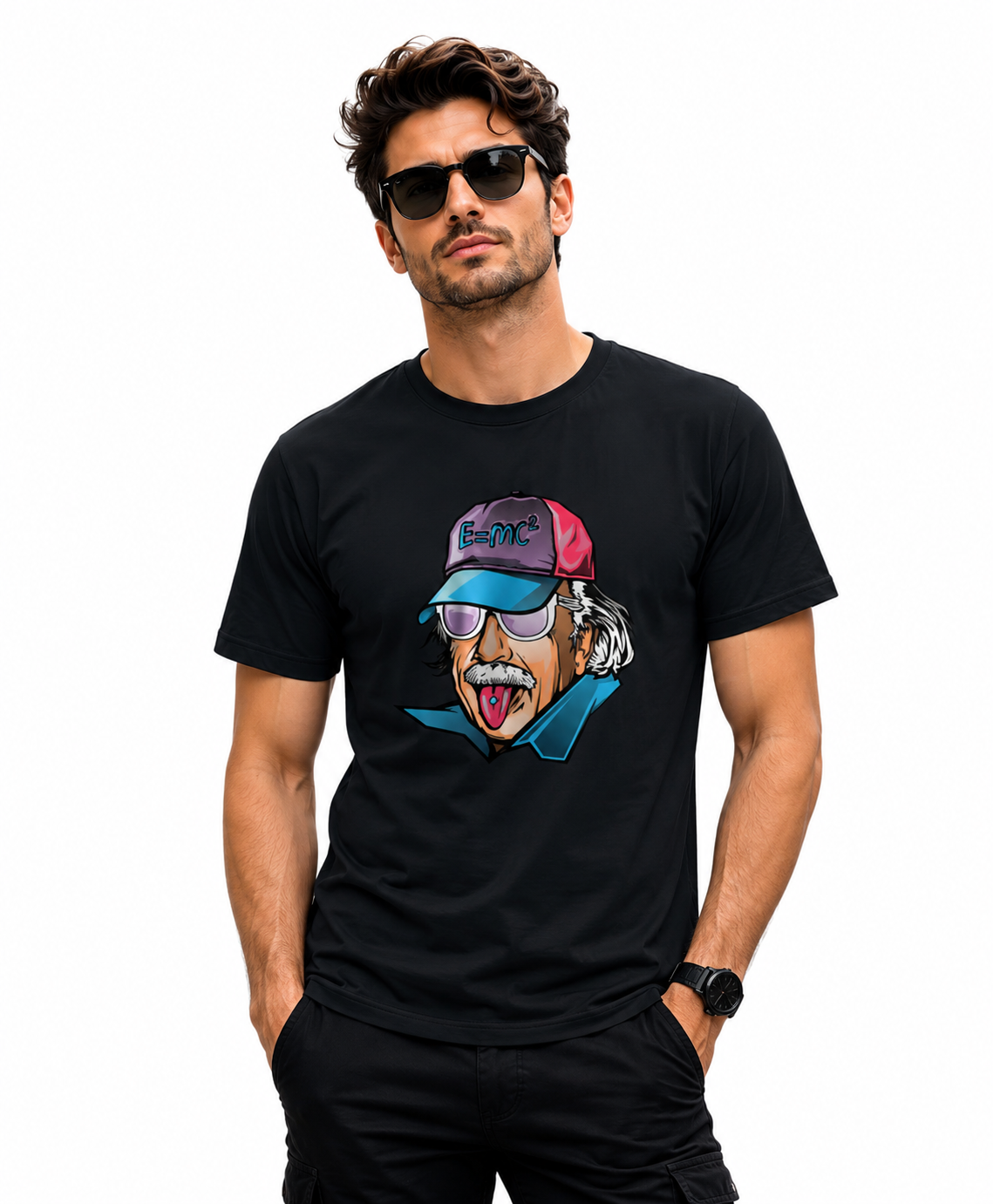 Unisex classic crew T-shirt by LYVIT ORIGINALS, plain white cotton shirt with short sleeves and round neckline.