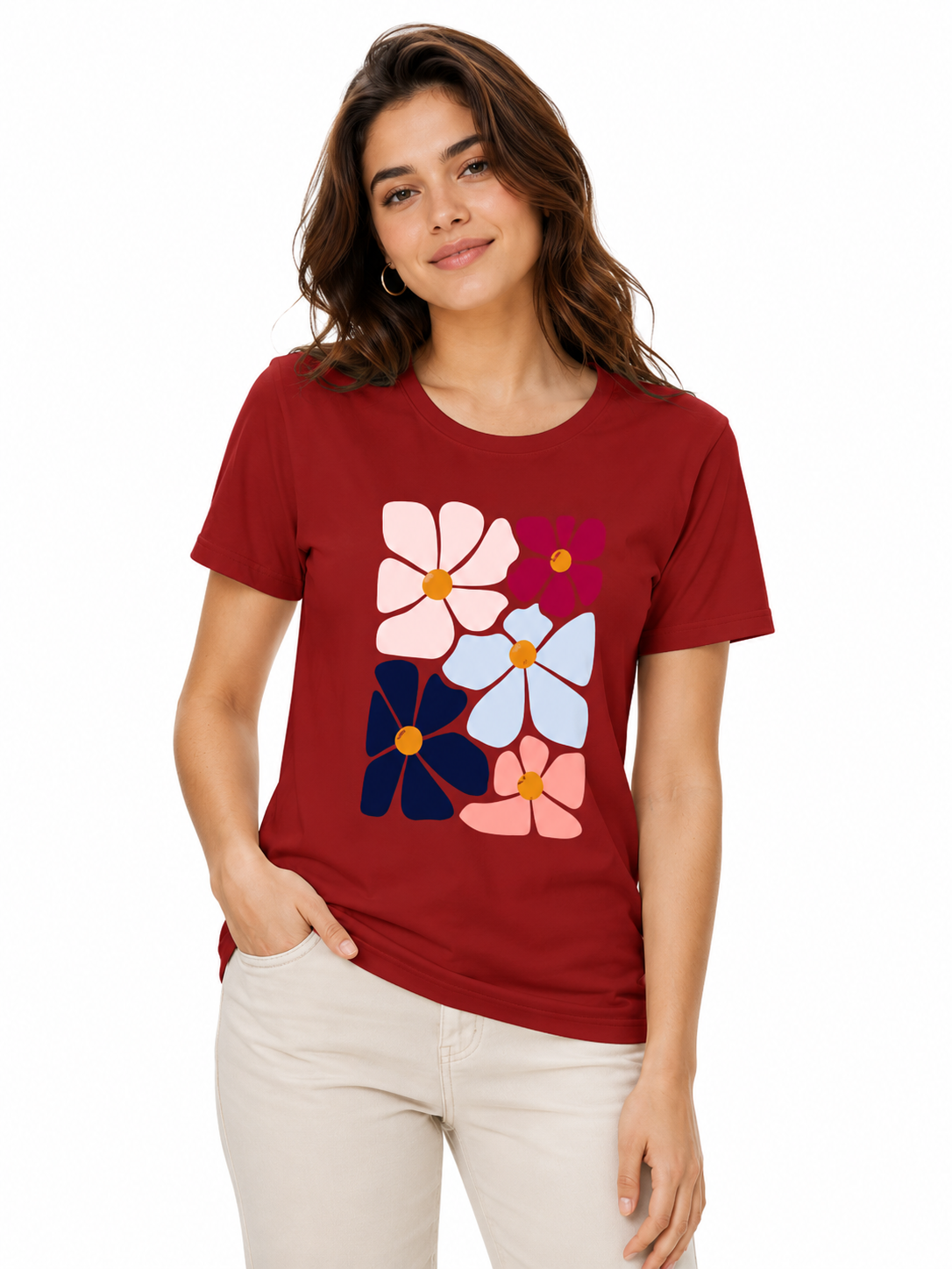 Women's classic T-shirt by LYVIT ORIGINALS, featuring a comfortable fit and simple design, shown on a neutral background.