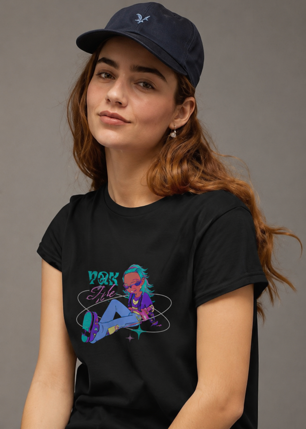 Women’s classic crew T-shirt by LYVIT ORIGINALS, featuring a simple, comfortable design with short sleeves and a crew neckline.