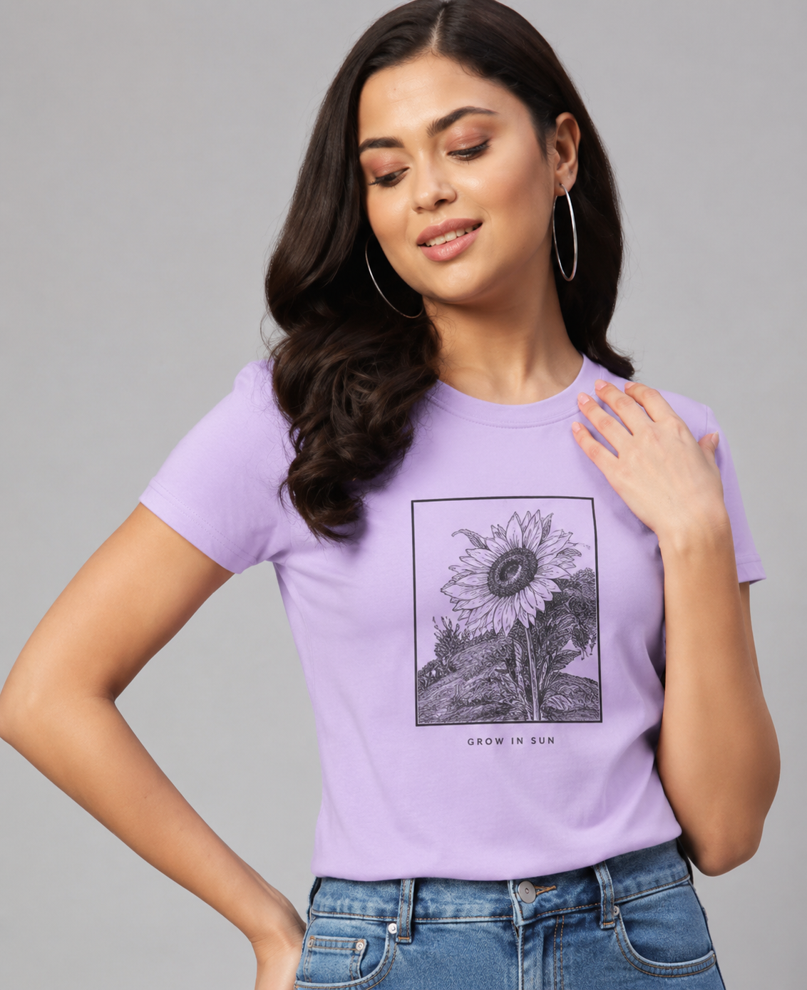 Women’s classic crew T-shirt by LYVIT ORIGINALS, featuring a simple, comfortable fit in a versatile design.