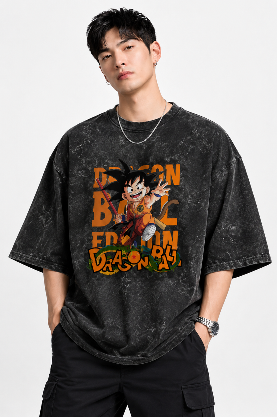 Unisex Acid Washed Oversized Tee