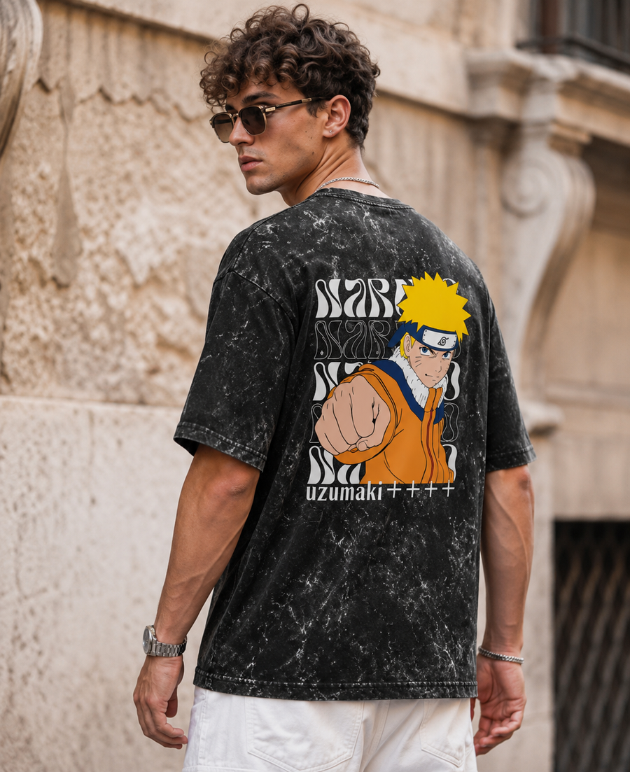 Unisex Acid Washed Oversized Tee