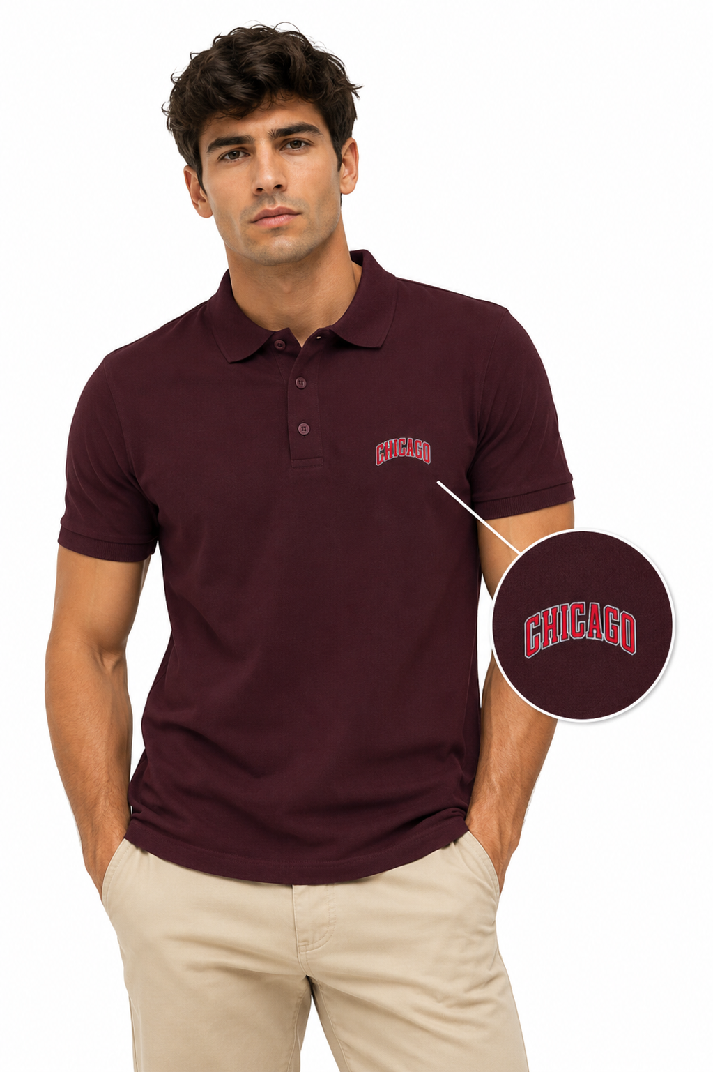 Men's LYVIT ORIGINALS polo shirt in classic style, featuring a collared neckline and short sleeves, displayed on a plain background.