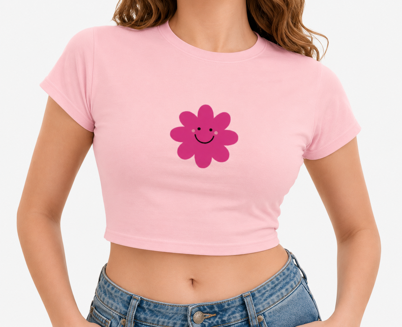 Black LYVIT ORIGINALS crop top with a fitted design, featuring short sleeves and a round neckline, displayed on a plain background.
