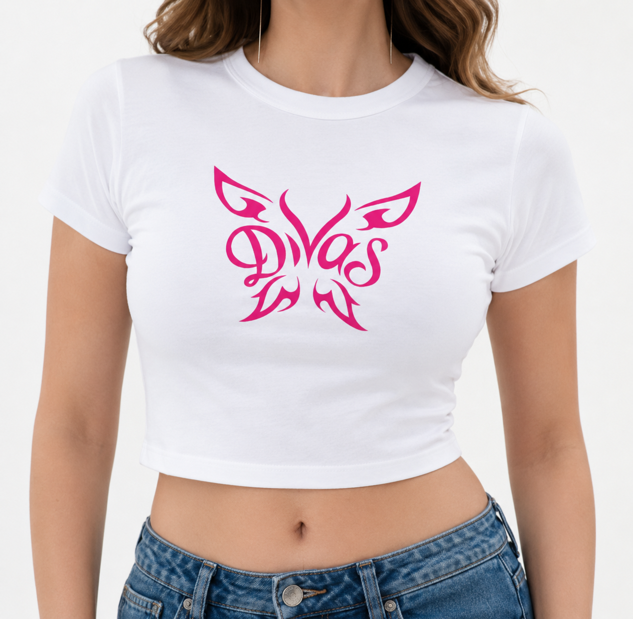 Lyvit Originals crop top in soft fabric, featuring a fitted design and stylish neckline, perfect for casual wear.