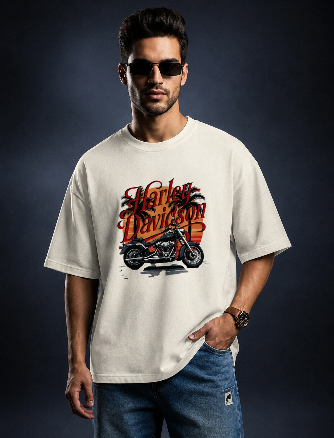 Unisex oversized classic T-shirt by LYVIT ORIGINALS, featuring a relaxed fit and simple design in soft fabric.