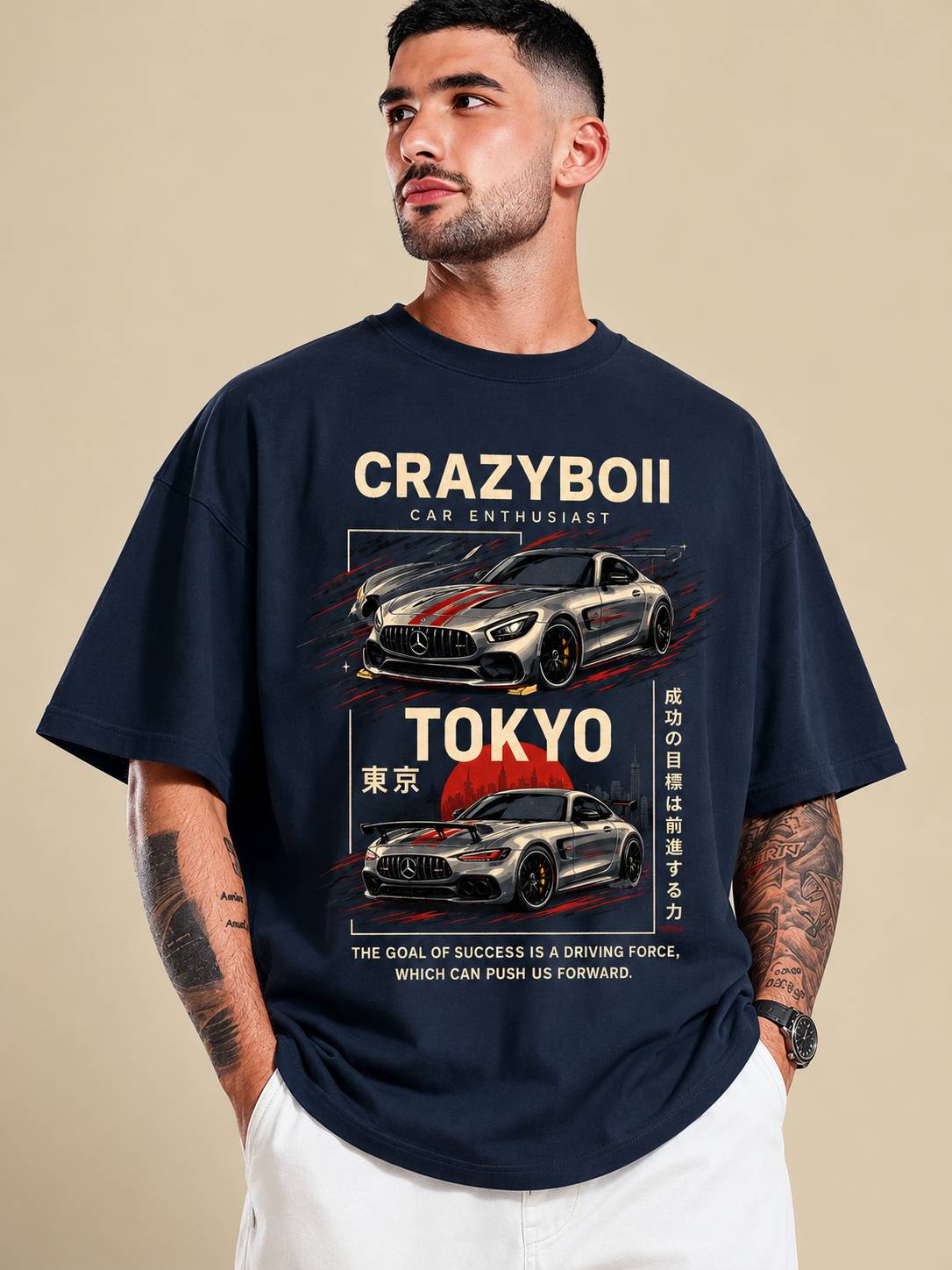 Unisex oversized classic T-shirt by LYVIT ORIGINALS, shown in a relaxed fit with simple crew neck and soft cotton fabric.