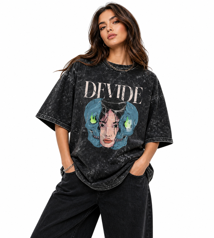 Acid Washed Oversized Tee