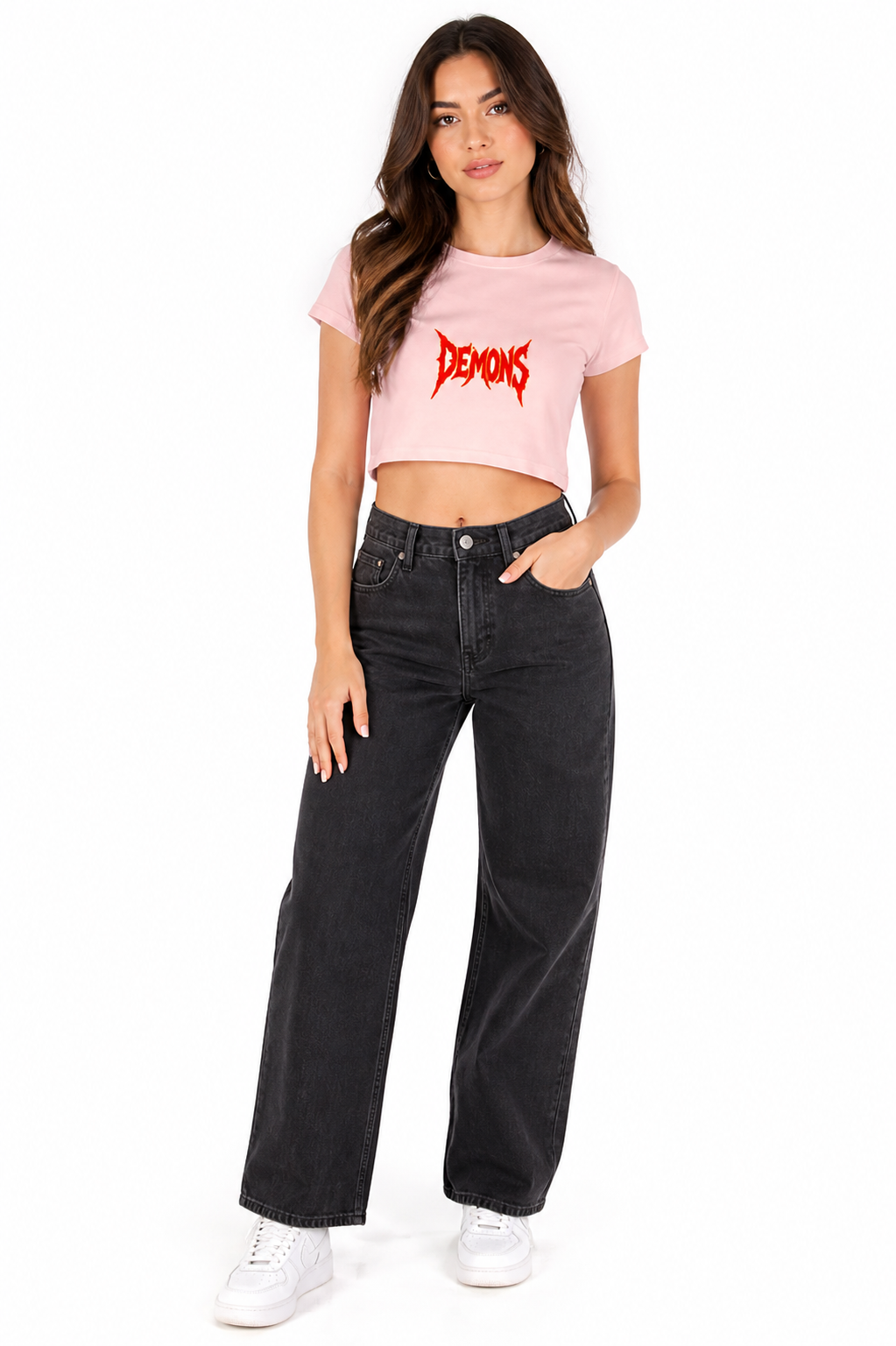 Lyvit Originals crop top featuring a stylish, fitted design in a vibrant color, perfect for casual and trendy outfits.