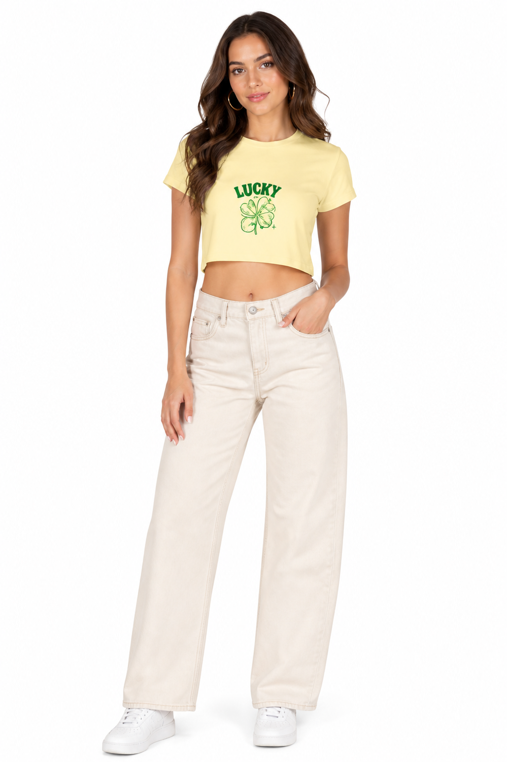 Black LYVIT ORIGINALS crop top with sleeveless design and fitted style, shown on a model against a neutral background.