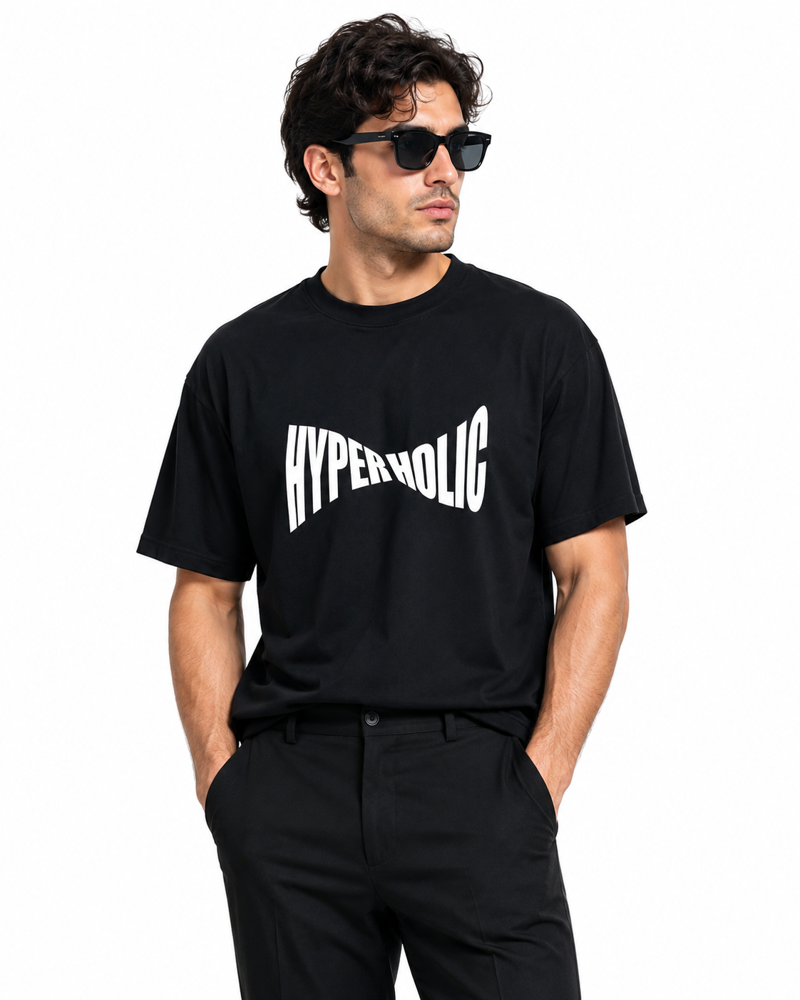 Unisex classic crew T-shirt by LYVIT ORIGINALS, white cotton fabric with a simple crew neckline and short sleeves.
