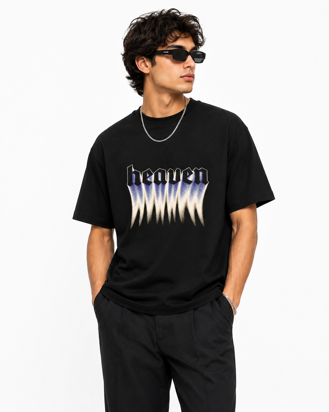 Unisex classic crew T-shirt by LYVIT ORIGINALS with a simple, comfortable fit and plain design, front view.