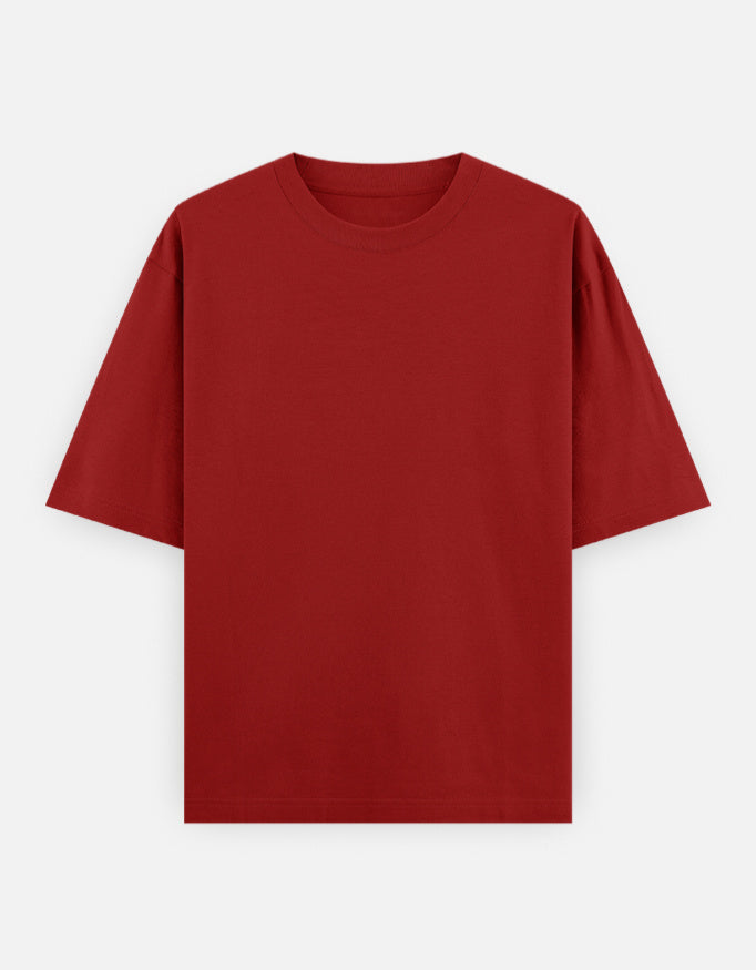 Unisex oversized classic T-shirt by LYVIT ORIGINALS, featuring a front view with a relaxed fit and simple design.