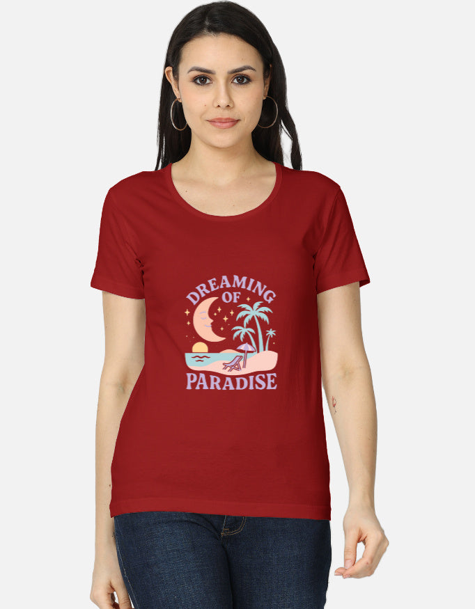 Women's classic T-shirt from LYVIT ORIGINALS, front view showing soft cotton fabric and simple, timeless design.