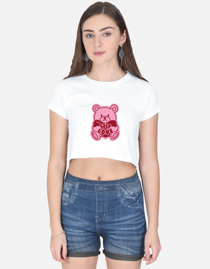 LYVIT ORIGINALS crop top featuring a fitted design and stylish front view, perfect for casual or trendy outfits.