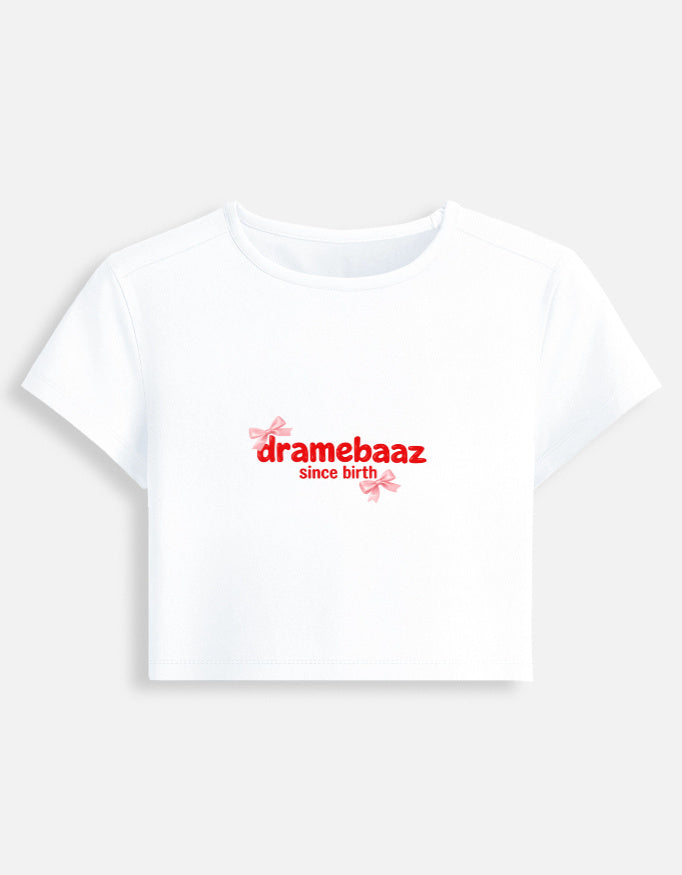 Front view of a baby tee by LYVIT ORIGINALS, featuring a soft, casual design perfect for comfortable everyday wear.