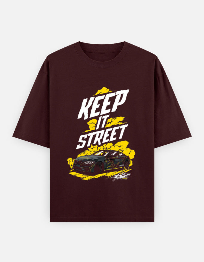 Unisex oversized classic T-shirt by LYVIT ORIGINALS, showing the front view with a relaxed fit and simple design.