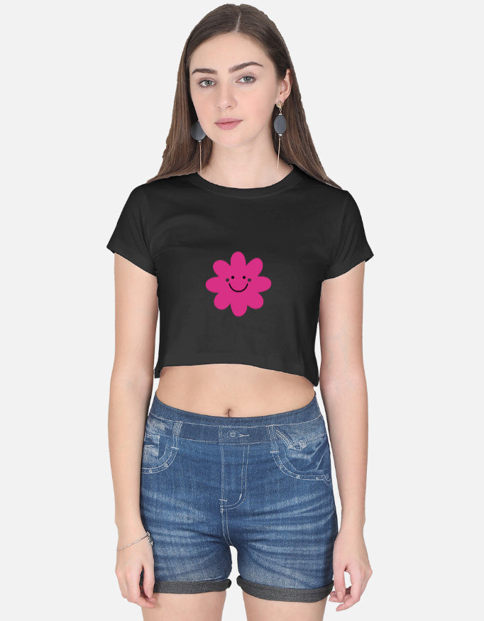 LYVIT ORIGINALS crop top shown from the front, featuring a fitted design and stylish neckline in a casual fashion style.