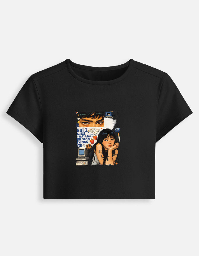 Lyvit Originals baby tee with a simple front view, showcasing soft fabric and classic design for comfortable everyday wear.