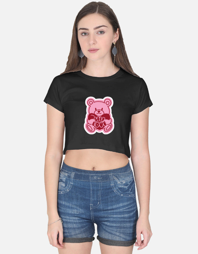 LYVIT ORIGINALS crop top featuring a stylish front view with a fitted design and modern neckline.