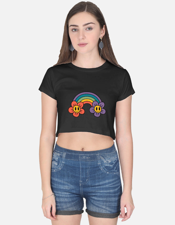 LYVIT ORIGINALS crop top featuring a stylish front view with a fitted design and comfortable fabric for casual wear.