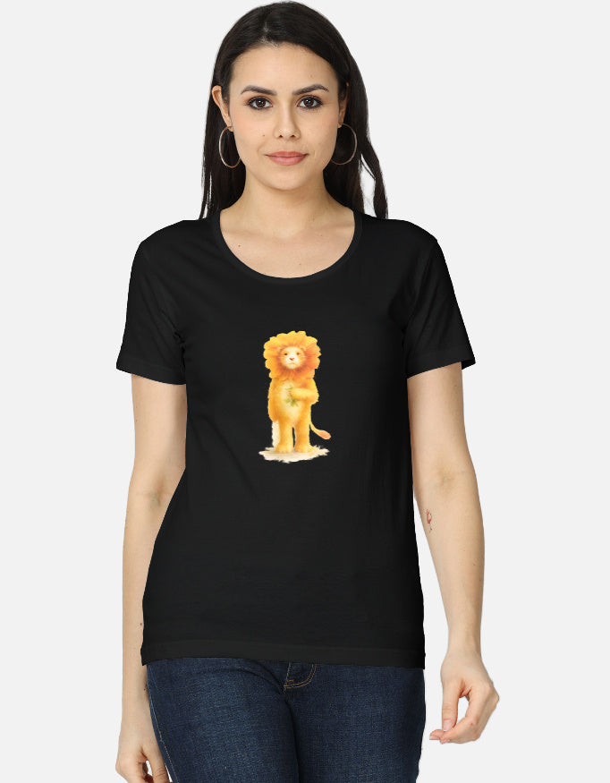 Women's Classic T-Shirt by LYVIT ORIGINALS featuring a simple front view with a crew neckline and casual fit.