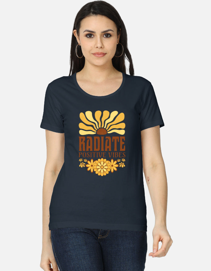 Women's classic T-shirt by LYVIT ORIGINALS, front view showing soft fabric and simple crew neckline.