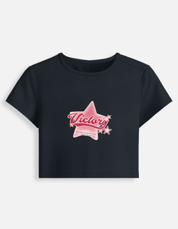 Lyvit Originals baby tee front view, soft cotton baby tee for comfortable everyday wear, in a neutral color on a plain background.