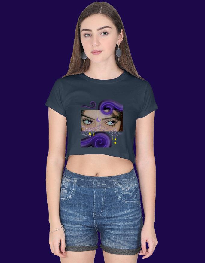 LYVIT ORIGINALS crop top showing front view with fitted design and stylish neckline, perfect for casual and trendy outfits