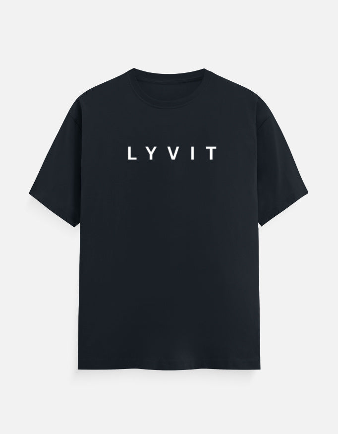 Front view of LYVIT ORIGINALS unisex classic crew T-shirt in a neutral color, showcasing its simple crew neckline and comfortable fit.