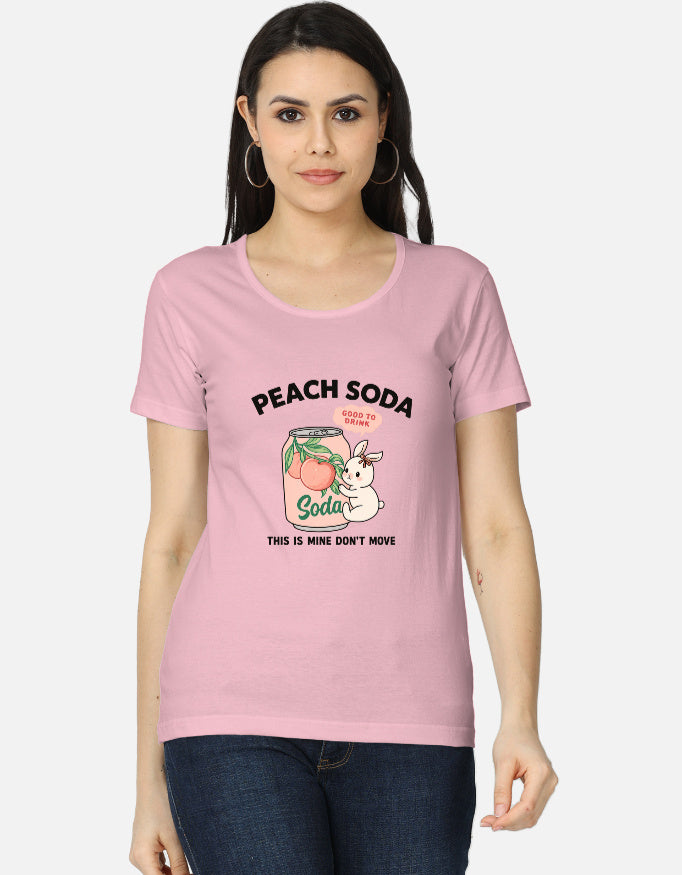 Women's classic T-shirt by LYVIT ORIGINALS, showing the front view with a simple crew neckline and soft fabric texture.