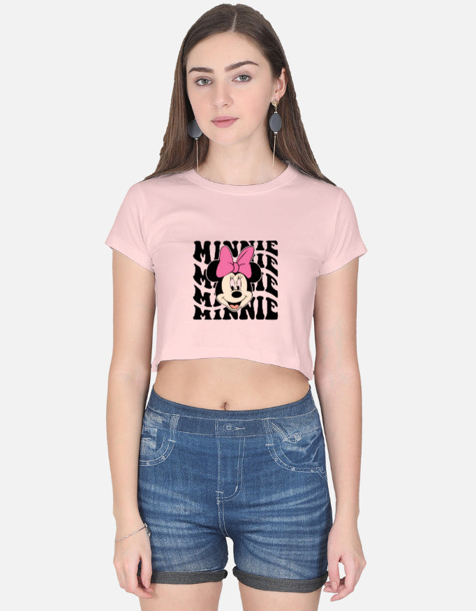Front view of LYVIT ORIGINALS crop top, showcasing its stylish design and fit.