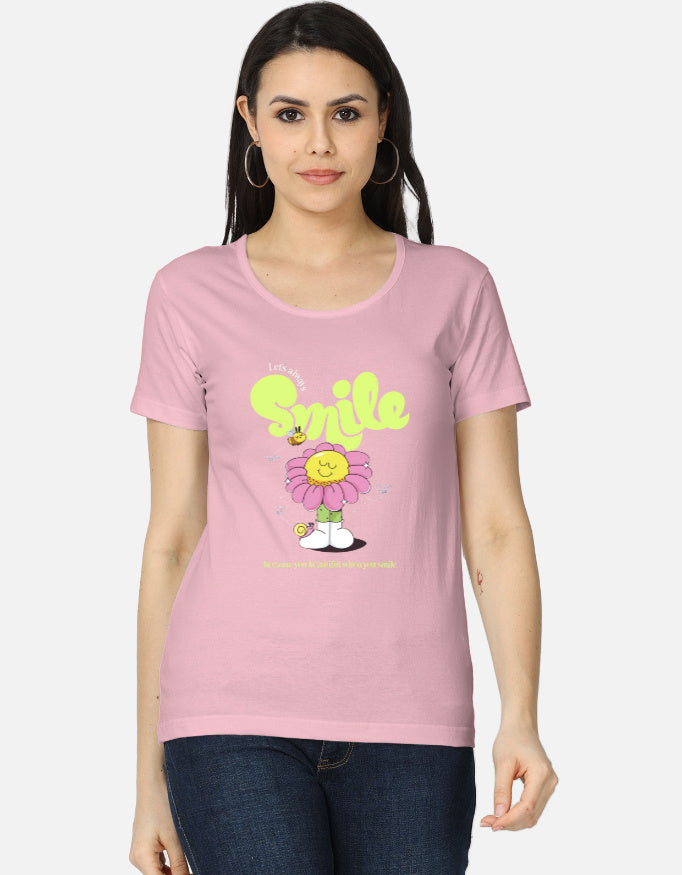 Women's classic LYVIT ORIGINALS T-shirt with a round neckline and short sleeves, shown from the front.